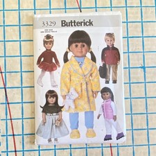 Uncut Doll Clothes Pattern for 18" Doll Butterick 3329