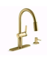 Kohler Koi R22940-SD-2MB Kitchen Faucet - Vibrant Brushed Moderne Brass