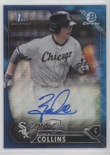 2016 Bowman Draft Chrome Pick Blue Wave Refractor /150 Zack Collins Auto 2a9