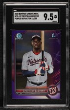 2022 Bowman Chrome Prospects Purple Refractor Cristhian Vaquero SGC 9.5 0ui8