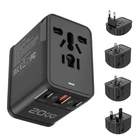 International Power Adapter Travel Charger Outlet Converter for Europe UK AUS