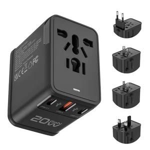 International Power Adapter Travel Charger Outlet Converter for Europe UK AUS