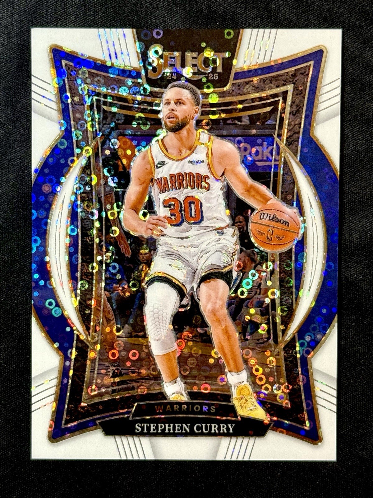 2024-25 Panini Select Concourse Stephen Curry #7 White Disco Prizm /75