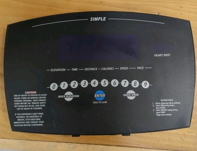 Vision Fitness Simple Console Cns Assembly. Part # 100095059