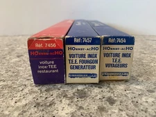 Set of 3 Hornby AcHo Inox T.E.E.  Coaches, Boxed and in Excellent Condition.