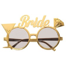 Reusable Golden Bride Eyewear for Wedding Shower Bachelorette Party