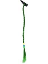 Green St Patrick's Day Costume Braided Hair Extension