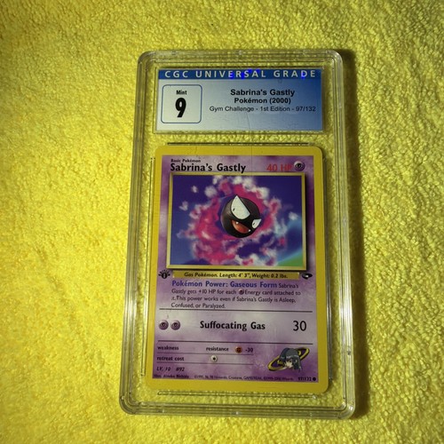 Sabrina's Gastly (1st Edition) graded CGC 9 for sale on eBay