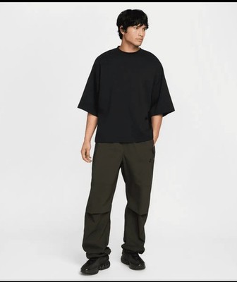 Nike NSW Tech Woven Oversized Joggers Sequoia/Black Mens Sz M HM7158-356