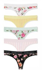 VICTORIA S SECRET 5 PACK Cotton Thong Small 4 A Pair Great Deal
