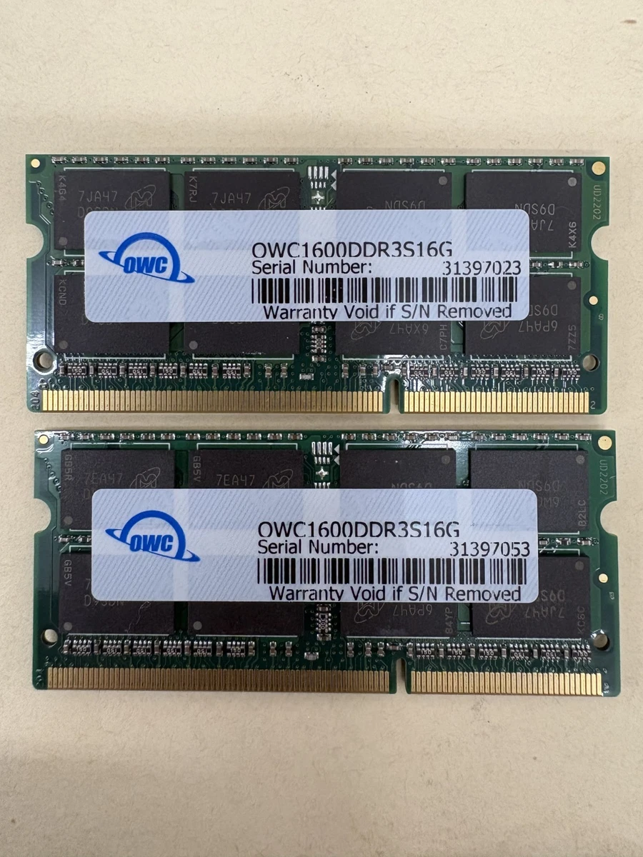 PC3-12800 (DDR3-1600) Computer Memory (RAM) 32 GB Total Capacity