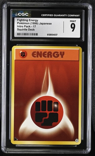 1999 Intro Pack Pokemon Fighting Energy CGC 9 17
