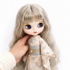 ICY Blythe doll 1/6 jointed doll light skin silver long hair matte face