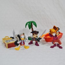 Disney Parks Mickey Mouse Pirates of the Caribbean Figures Playset Rowing Boat