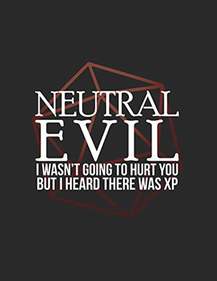 Neutral Evil: RPG Alignment Themed Mapping and Notes No - Paperback / softback N