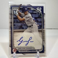 2024 Bowman Baseball George Lombard Jr 1st Prospect Auto #PPRA-GL Autograph