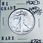 1920 D LIBERTY WALKING SILVER HALF DOLLAR HI GRADE U.S. MINT RARE COIN 8725