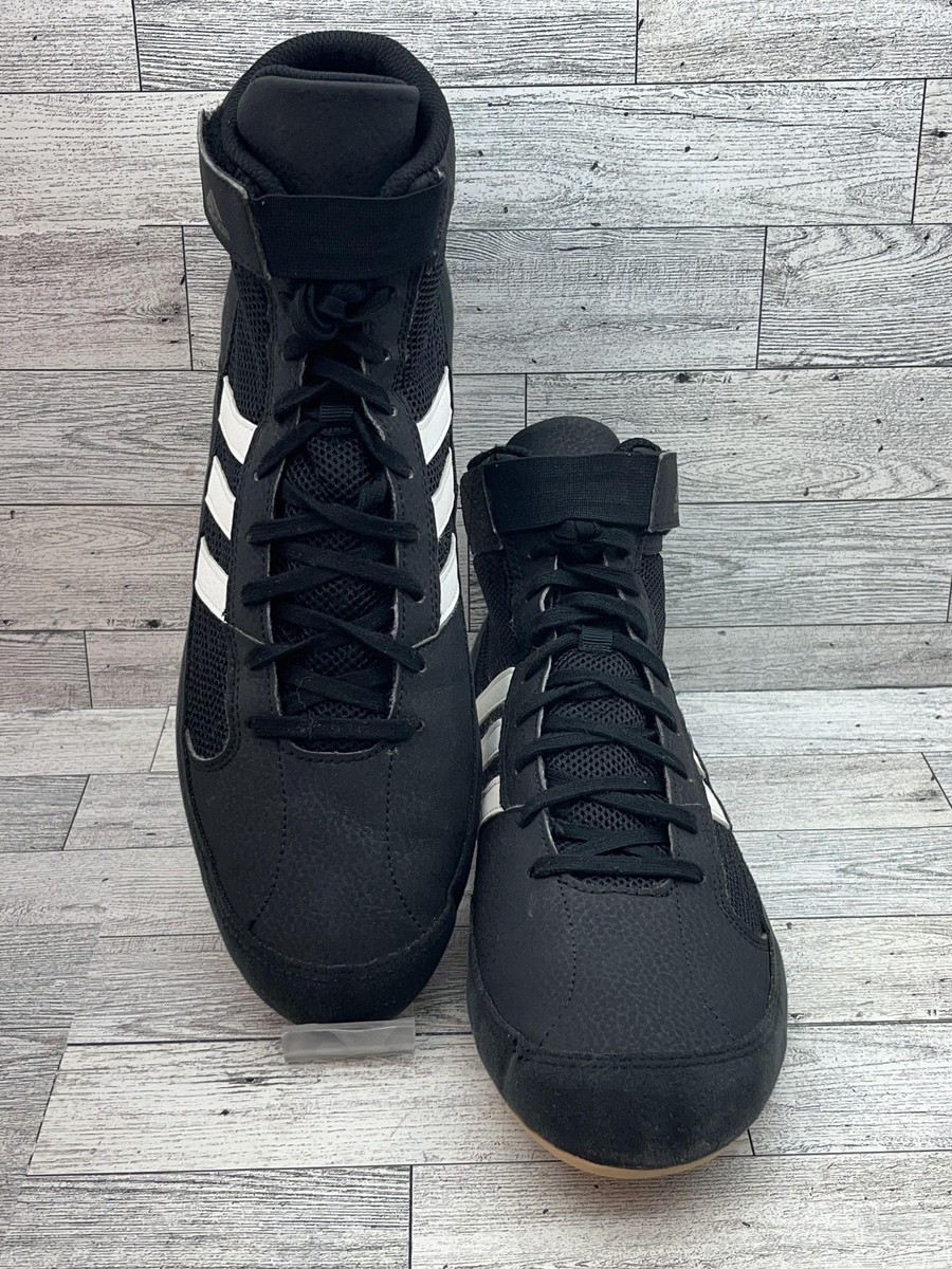 Adidas HVC Wrestling Shoes Mens Size 12 Black White AQ3325  display picture 1