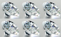 6Er Set Deko Diamanten Klar D. 4Cm Glas Geschliffen Formano