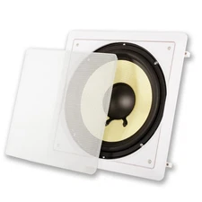 Acoustic Audio HDS10 Flush Mount Passive Subwoofer In Wall with 10" Speaker