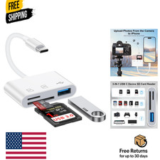 USB C SD Card Reader for iPhone 17e/17 Pro/17Pro Max/17/16/15
