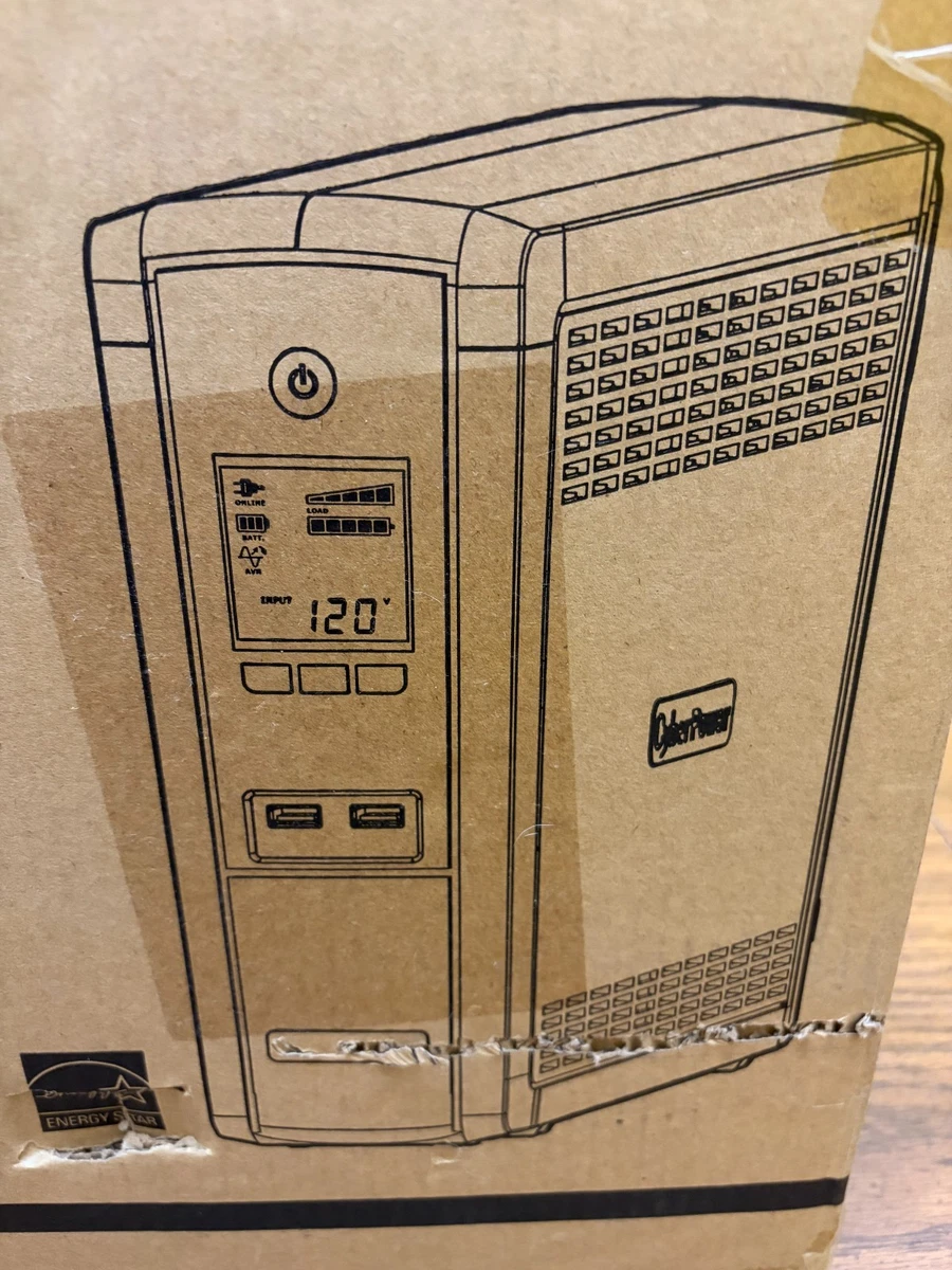 New CyberPower Intelligent LCD Uninterruptible Power Supply BRG1500AVRLCD