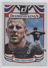 2014 Donruss Diamond Kings Silver Season Stat Line /187 Jose Fernandez #221 0f8