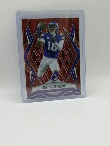 2025 Panini Phoenix Football Red Seismic Justin Jefferson #135