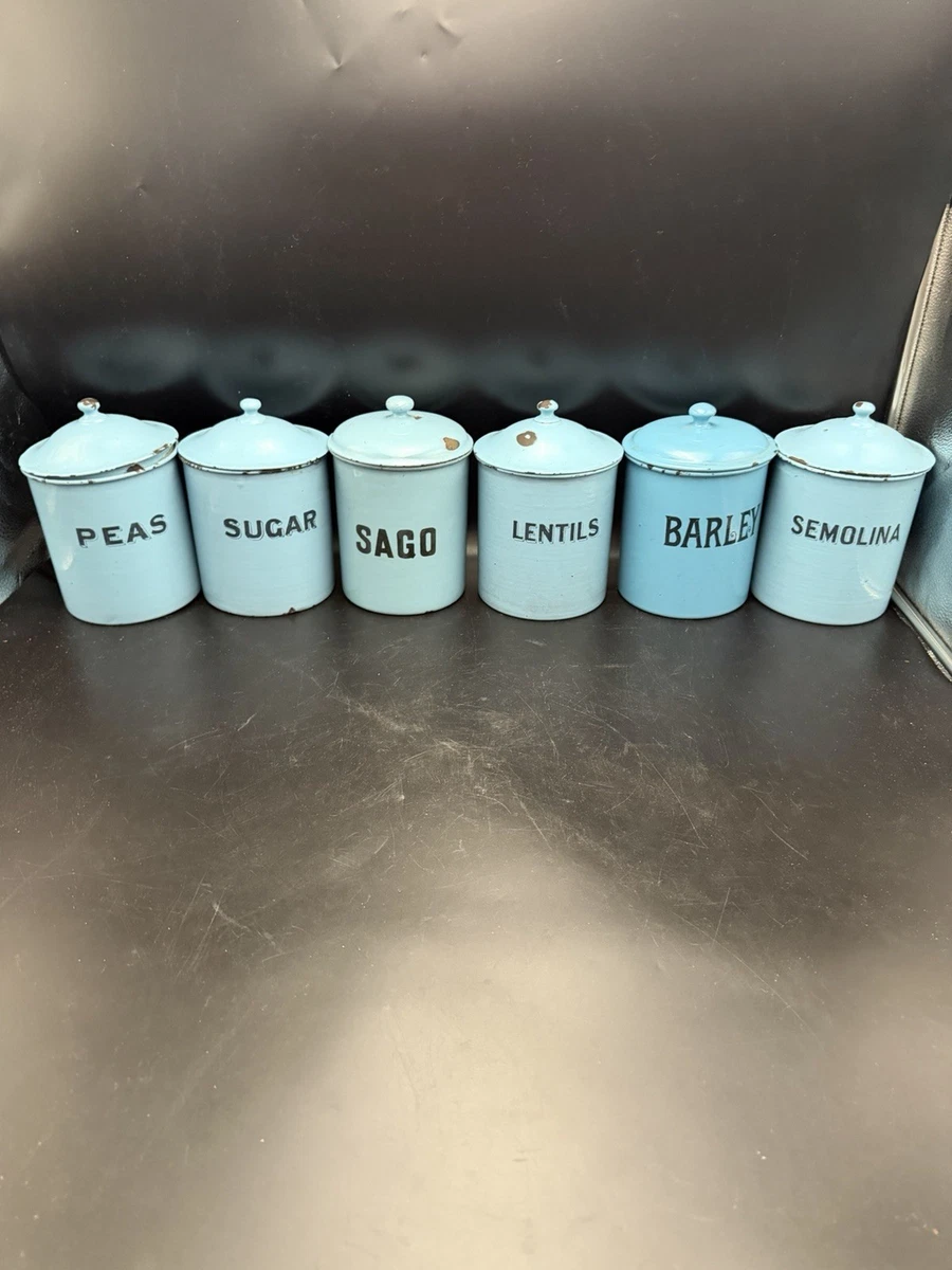 enamelware canister products for sale | eBay