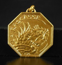 Medal token wishes c1970 animal fish the Flying Scorpion