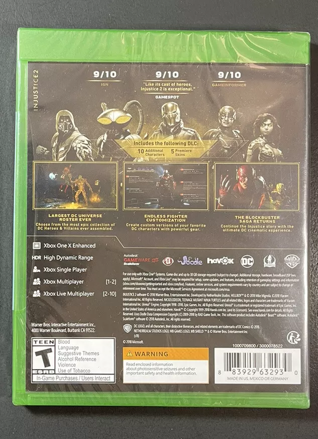 Injustice 2 Legendary Edition XBOX ONE NEW eBay