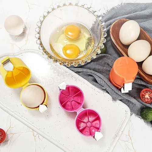 3PCS Egg Cracker Separator Handheld Egg Shell Opener Breaker Kitchen Gadget Tool - Picture 11 of 27