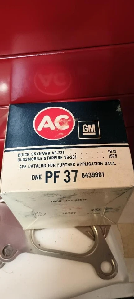 Filtro de aceite AC P-37 1975 Buick Skyhawk Oldsmobile Starfire V6 231 Nuevo de Lote Antiguo - De colección Foto 3 de 3
