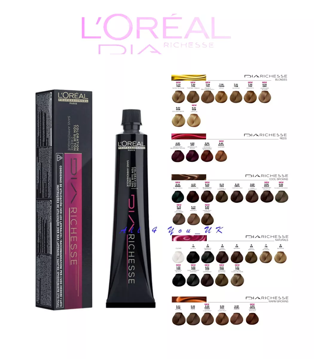 Buy L'Oréal Professionnel Dia Richesse Tone-on-Tone Hair Coloration Color 6,23  50ml