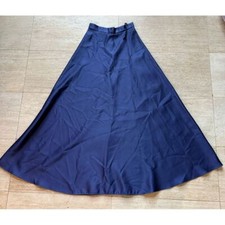 Vintage Navy Blue Formal Maxi Skirt A-Line Evening Party Formal Wear Size 6