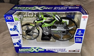 NEW! Large MotoX Premium RC Stunt Bike By A-HA! Toys