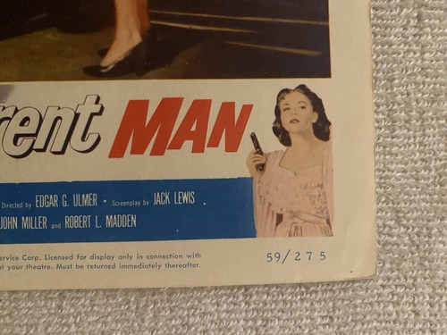 1959 The Amazing Transparent Man Sci-Fi Lobby Card - Picture 5 of 7