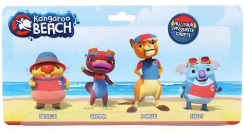 Kangaroo Beach Cadet Figures 4 Pack Play Gift Ages 3+ Brand New Toy Neville - Picture 4 of 4