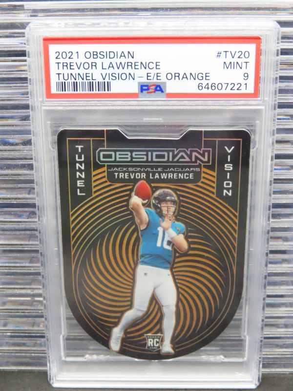 Trevor Lawrence Panini Obsidian Tunnel Vision #TV20 Electric Etch Orange