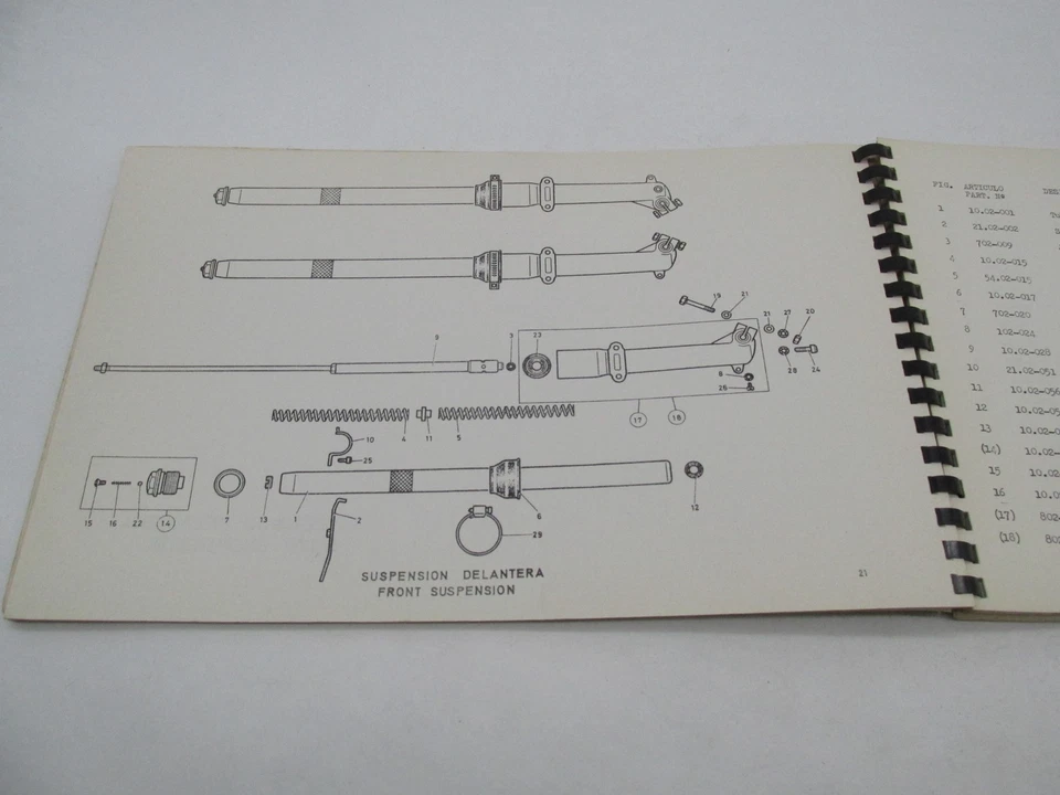 Bultaco Original Fábrica 1971 Campera Piezas Lista Catálogo Libro Manual 21.32-117-1 Foto 4 de 4