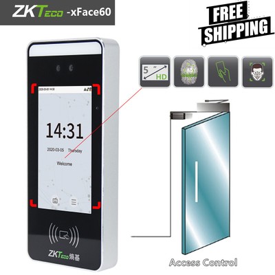 ZKteco Xface60 Biometric Facial Recognition FingerPrint Time Attendance Terminal