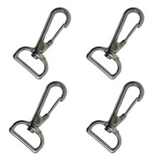 Marine 1" Bimini Snap Hook Fastener Swivel Bimini Hook Stainless Steel 4 Pcs