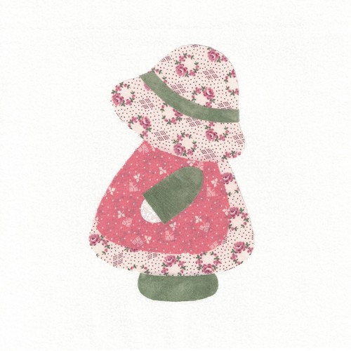 SUNBONNET SUE Apliques Edredón BLOQUES CUADRADOS, 8" x 8", Impresiones Florales - TÚ ELIGES - Imagen 2 de 47