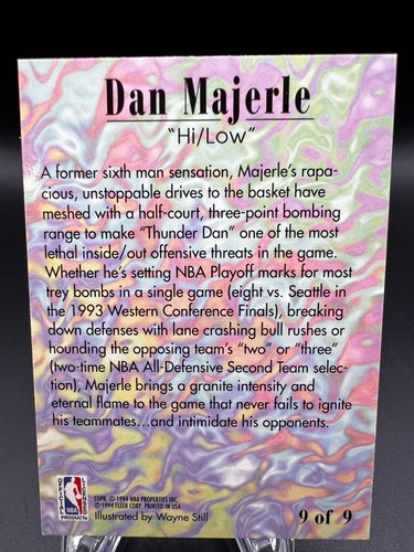 1994-95 Fleer Hi/Low #180 Dan Majerle - Picture 2 of 3