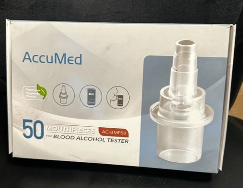 Universal Mouthpieces -BACtrack, AccuMed, AlcoHAWK ABI- Pro, AlcoScan- 50 PACK 