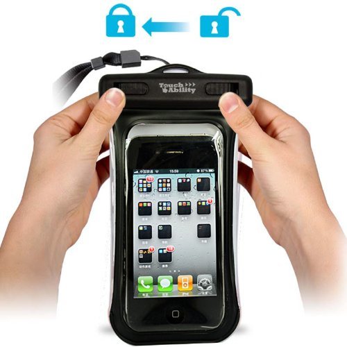 TouchAbility Waterproof Pouch Dry Bag Case For Mobile Phones, iPhone, Galaxy etc - Picture 9 of 11