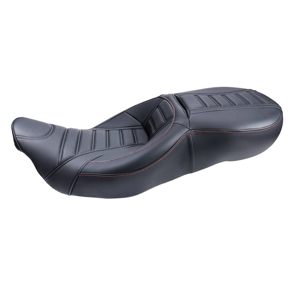2-Up Full Seat For Harley Touring&Tri Glide Models 14-24 Faux Leather Easy Clean Foto 4 de 4