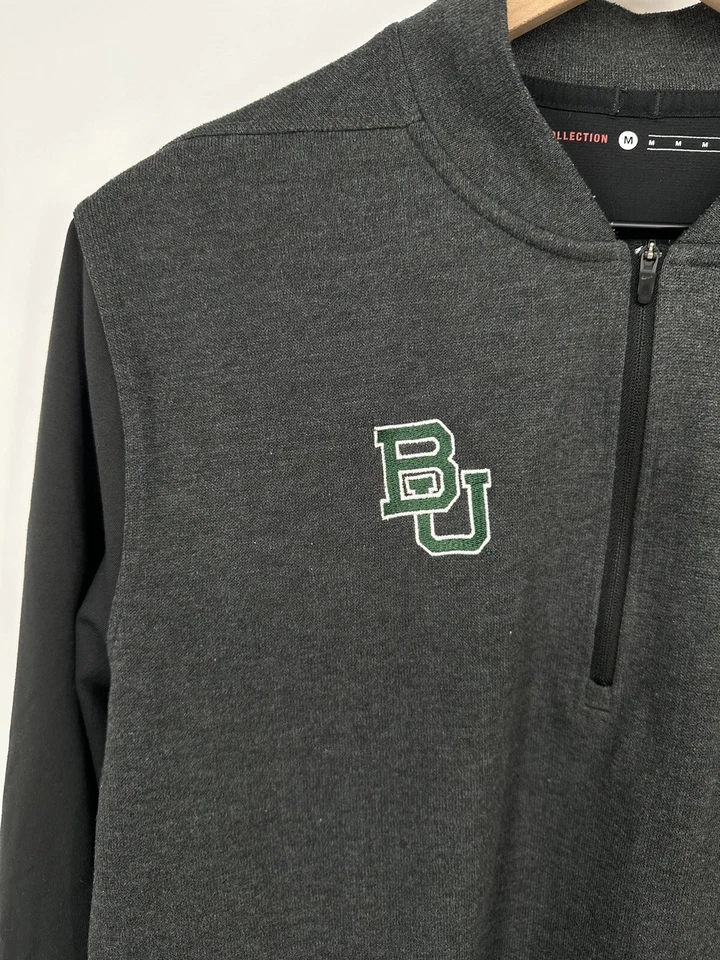 Pullover Nike Golf Colección Tiger Woods Para Hombre 1/4 Cremallera Baylor University Talla M Foto 3 de 4