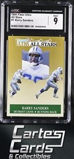 Barry Sanders 1991 Fleer Ultra #1 All Stars Detroit Lions Hall of Fame CGC 9