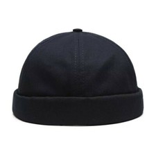 Unisex Men Skullcap Sailor Hat Cap Beanie Hip Hop Retro Cuff Brimless Cotton